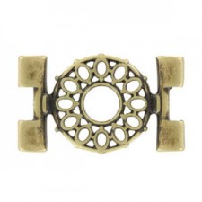 Cymbal ™ DQ metal Connector Detis for Tila beads - Antique bronze